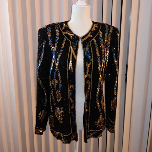 Jackets & Blazers - ⭐Vintage Sequin Beaded Trophy Jacket